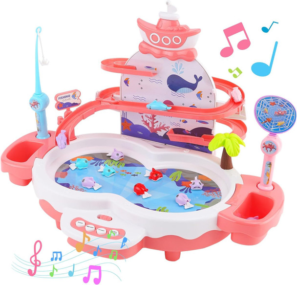 Maycoly 3In1 Fishing Game Toys For Kids With 34Pcs Accessories Including Fishing Rod, Small Fish, Track, Etc., Stem Toys With Music And Stories For Preschool Learning (Green) Maycoly 3In1 Fishing Game Toys For Kids With 34Pcs Accessories Including Fishing Rod, Small Fish, Track, Etc., Stem Toys With Music And Stories For Preschool Learning (Green)