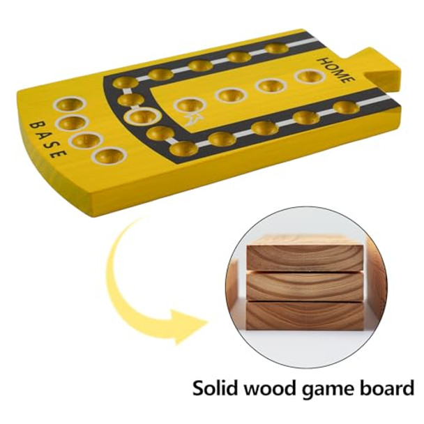 Medikaison Wahoo Splicing Board Game Original Board Game Color Printing Portable Gaming Board For 6 Players 6 Piece Splicing Game Board 6 Colors 24 Marbles 6 Dice (6 Players-Splicing)