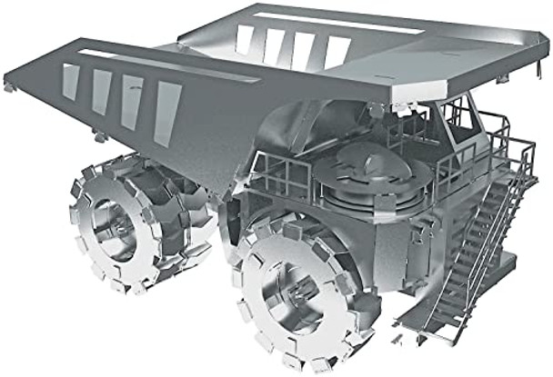 Metal-Time Quarry Transporter Mining Truck, Mining Truck Model, Metal Model Kit, 3D Puzzle Building Crafts For Adults, Collectible Figurine, Stainless Steel Diy Construction With Toolbox, 71 Pieces.