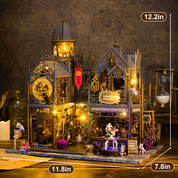 Mostop Diy Miniature House Kit - Magic Tiny House Kit With Open-Able Door - Mini House Building Kit For Adults Teen - Wooden Dollhouse Miniature Kit - Creative Craft Book Nook Birthday Mostop Diy Miniature House Kit - Magic Tiny House Kit With Open-Able Door - Mini House Building Kit For Adults Teen - Wooden Dollhouse Miniature Kit - Creative Craft Book Nook Birthday