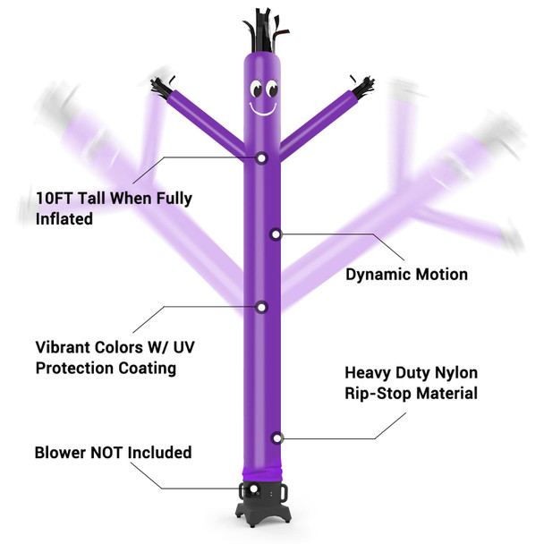 Mounto 20Ft 18Inch Fly Puppet Dancer Tube Man Fly Guy Puppet Dancer (Purple) Mounto 20Ft 18Inch Fly Puppet Dancer Tube Man Fly Guy Puppet Dancer (Purple)