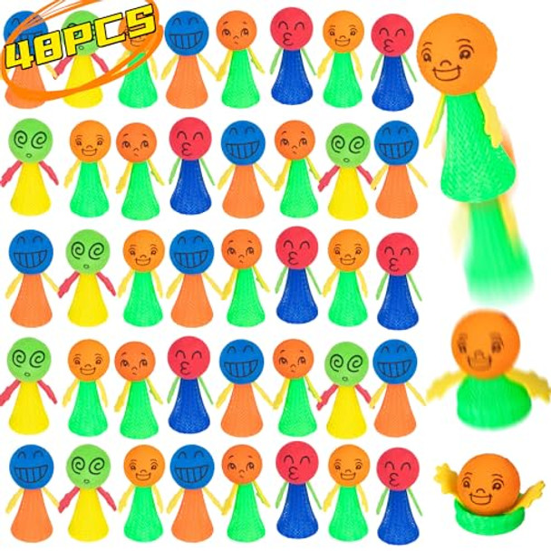 Nbguigdstr 48Pcs Jumping Spring Rockets Launchers Toys-Fidget Emoticon Popper Toy Bouncy For Kids Toddlers Party Favors,Birthday S,Goodie Bags Pinata Stuffers,Classroom Treasure Box Prizes Bulk Nbguigdstr 48Pcs Jumping Spring Rockets Launchers Toys-Fidget Emoticon Popper Toy Bouncy For Kids Toddlers Party Favors,Birthday S,Goodie Bags Pinata Stuffers,Classroom Treasure Box Prizes Bulk