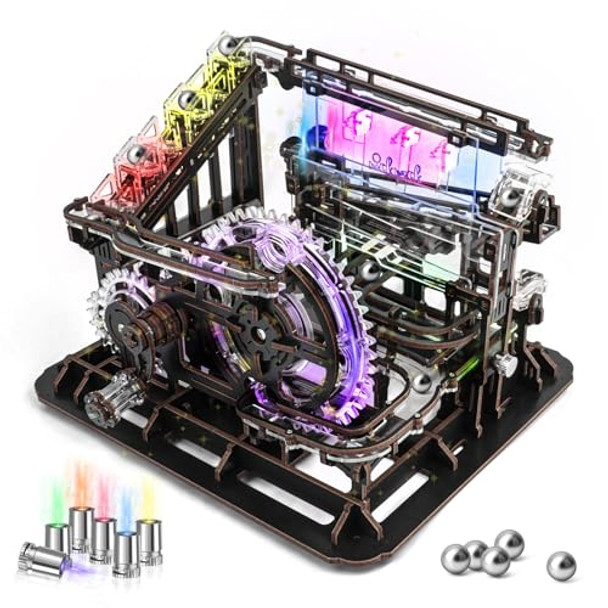 Nicknack 3D Wooden Puzzle Model Building Kits Marble Run Toy Wood Marble Run Toypuzzles Marble Machine Toy For Teens Boys Girls Birthday