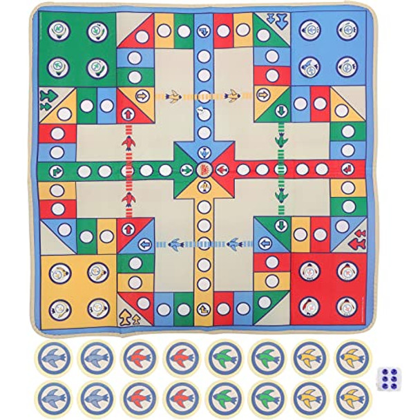 Nuobesty Flying Chess Carpet Mat Rug Kids Crawling Cushion Blanket Family Party Board Game With Plastic Chess Pieces For Parent-Child Game 90 X 90Cm (Random Color) Nuobesty Flying Chess Carpet Mat Rug Kids Crawling Cushion Blanket Family Party Board Game With Plastic Chess Pieces For Parent-Child Game 90 X 90Cm (Random Color)