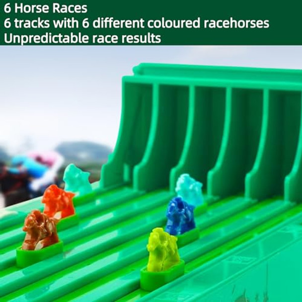 Oddpc Electronic Horse Race Board Game, Horse Racing Table Games, Desktop Derby 6-Horse Racing Game,Portable Family Party Entertainment Games (Screwdriver Attached) Oddpc Electronic Horse Race Board Game, Horse Racing Table Games, Desktop Derby 6-Horse Racing Game,Portable Family Party Entertainment Games (Screwdriver Attached)