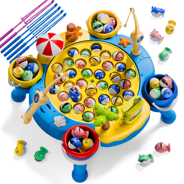 Orange Ocean Orange Ocean 66 Pcs Magnetic Fishing Game For Kids Toddlers 3-5, Fishing Toys With 360° Rotation & Sound, 1-8 Players Board Game For Kids 4-6, Ideas Birthday S For 3 4 5 6 7 8 Year Old Boys Orange Ocean Orange Ocean 66 Pcs Magnetic Fishing Game For Kids Toddlers 3-5, Fishing Toys With 360° Rotation & Sound, 1-8 Players Board Game For Kids 4-6, Ideas Birthday S For 3 4 5 6 7 8 Year Old Boys