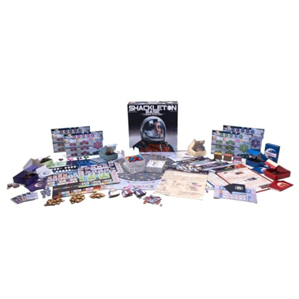 Pandasaurus Games Shackleton Base: A Journey To The Moon Board Game - Sci-Fi Strategy Game Of Space Exploration, Fun For Family, Kids & Adults, Ages 14+, 1-4 Players, 60-120 Minute Playtime
