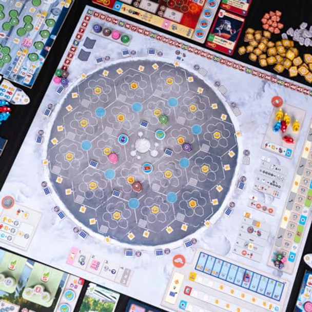Pandasaurus Games Shackleton Base: A Journey To The Moon Board Game - Sci-Fi Strategy Game Of Space Exploration, Fun For Family, Kids & Adults, Ages 14+, 1-4 Players, 60-120 Minute Playtime