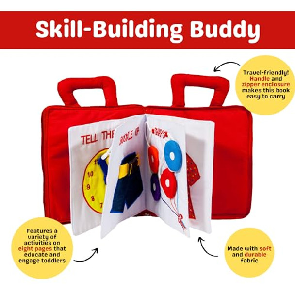 Pockets Of Learning My Quiet Book By Pockets Of Learning Montessori Basic Life Skills Activity Toy Interactive Early Education Preschool Activity Busy Book For Toddlers & Children Soft Fabric Original Quiet Travel Book Pockets Of Learning My Quiet Book By Pockets Of Learning Montessori Basic Life Skills Activity Toy Interactive Early Education Preschool Activity Busy Book For Toddlers & Children Soft Fabric Original Quiet Travel Book