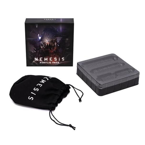 Rebel Nemesis Acrylic Pack - Premium With 27 Intruder & 16 Carnomorph Tokens, Official Board Game Accessory, Made By Rebel Studio Rebel Nemesis Acrylic Pack - Premium With 27 Intruder & 16 Carnomorph Tokens, Official Board Game Accessory, Made By Rebel Studio