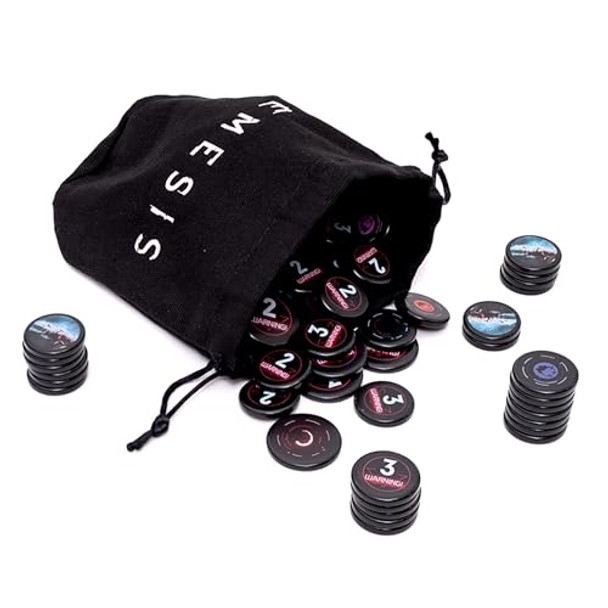 Rebel Nemesis Acrylic Pack - Premium With 27 Intruder & 16 Carnomorph Tokens, Official Board Game Accessory, Made By Rebel Studio Rebel Nemesis Acrylic Pack - Premium With 27 Intruder & 16 Carnomorph Tokens, Official Board Game Accessory, Made By Rebel Studio