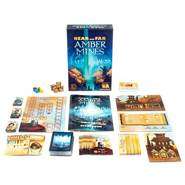 Red Raven Games, Near And Far Amber Mines - Strategy Rpg Expansion - For 2 To 4 Players, Ages 14+ Red Raven Games, Near And Far Amber Mines - Strategy Rpg Expansion - For 2 To 4 Players, Ages 14+