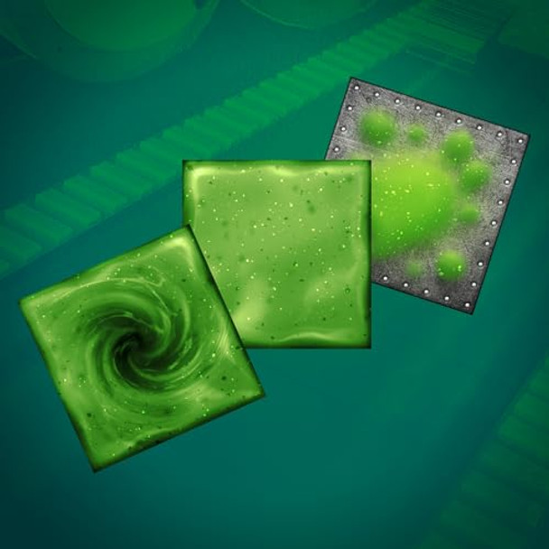 Renegade Game Studios: Robo Rally: Contamination Expansion - Racing Board Game, Trap Doors & Chop Shop Cards, Ages 12+, 2-6 Players, 45-90 Mins