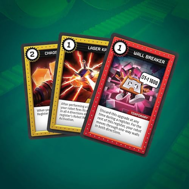 Renegade Game Studios: Robo Rally: Contamination Expansion - Racing Board Game, Trap Doors & Chop Shop Cards, Ages 12+, 2-6 Players, 45-90 Mins