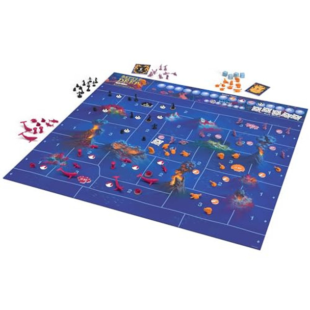 Renegade Game Studios Renegade Games: Battle For The Deep - Powered By Axis & Allies, Board Game, Underwater Setting, Aquatic Factions, 2V2, Ages 14+, 2-4 Players, 90 Min