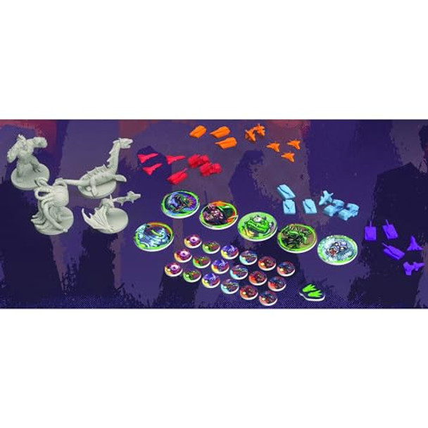 Renegade Game Studios Renegade Games: Monsters Menace The World - Strategy Miniatures Board Game, Control A Monster & Menace The Planet To Gain Infamy, Ages 14+, 2-4 Player