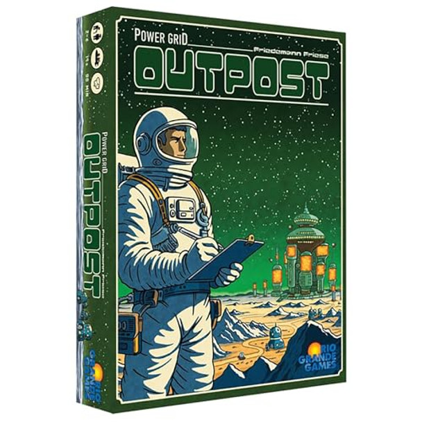 Rio Grande Games : Power Grid Outpost - Economic Strategy Game, Manage Electricity On The Space Planet, Ages 14+, 2-6 Players, 45-90 Mins