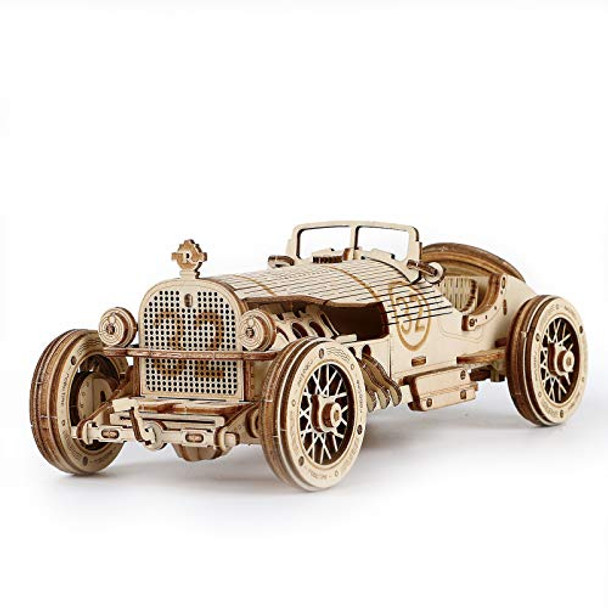 Robotime Model Car Kits - Wooden 3D Puzzles - Model Cars To Build For Adults 1:16 Scale Model Grand Prix Car