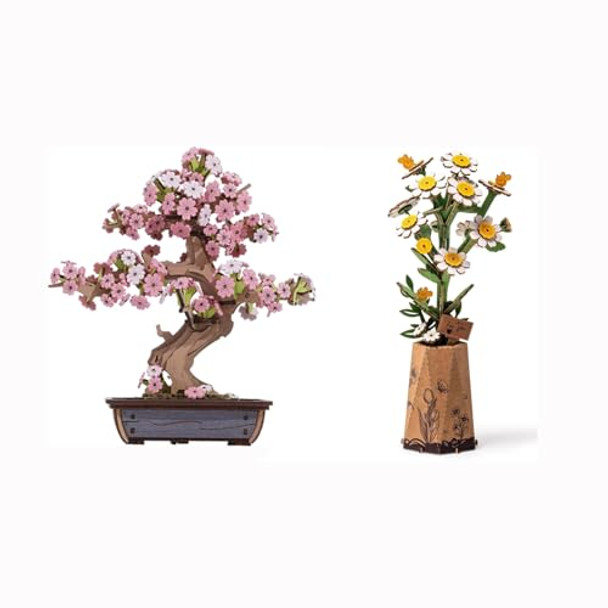 Robotime 3D Puzzle Wooden Artificial Flower Model Craft Kit Robotime 3D Puzzle Wooden Artificial Flower Model Craft Kit