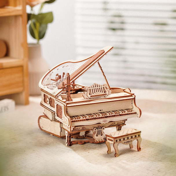 Rokr 3D Wooden Puzzles For Adults 223Pcs Piano Model Kit 1:20 Scale Building Puzzles Wooden Music Box Unique For Men Women Hobbies For Birthday Christmas Rokr 3D Wooden Puzzles For Adults 223Pcs Piano Model Kit 1:20 Scale Building Puzzles Wooden Music Box Unique For Men Women Hobbies For Birthday Christmas