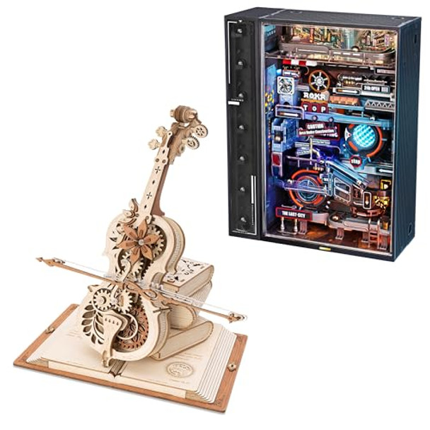 Rokr 3D Puzzles For Adults Cello Model Kit Amk63 + Rokr Building Toy Sets Marble Run Model Kits Mr01S Rokr 3D Puzzles For Adults Cello Model Kit Amk63 + Rokr Building Toy Sets Marble Run Model Kits Mr01S