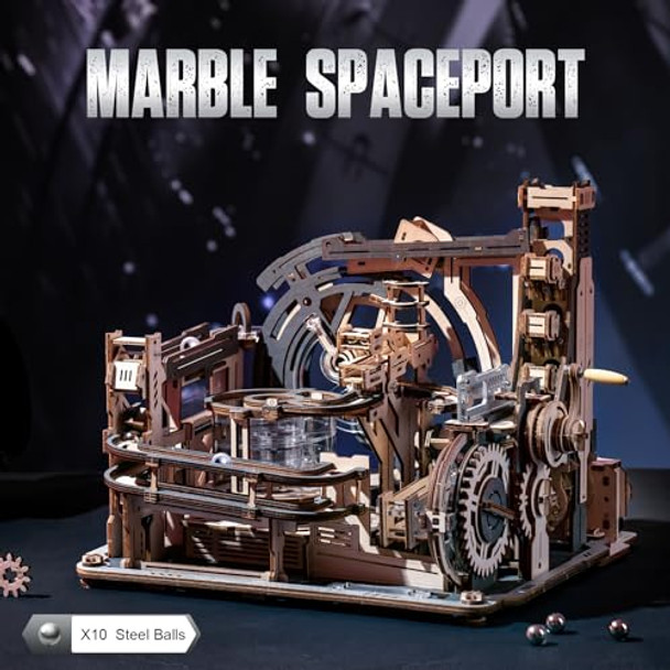 Rowood 3D Puzzles For Adults,Wooden Puzzles For Adults,Marble Run Model Kits,3D Wooden Marble Run,S For Adults&Teens