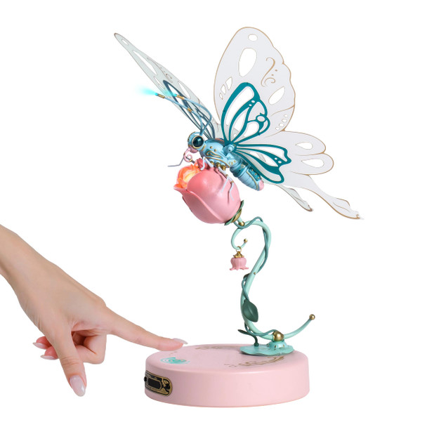 Rowood 3D Puzzles For Adults,Mechanical Butterfly Puzzle For Adults,Species Model Kit,Electric Building Toy Kit,Diy Creative Craft S For Adults,Unique Office&Home Decor (Blue) Rowood 3D Puzzles For Adults,Mechanical Butterfly Puzzle For Adults,Species Model Kit,Electric Building Toy Kit,Diy Creative Craft S For Adults,Unique Office&Home Decor (Blue)