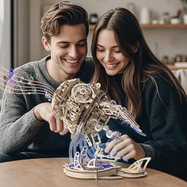 Ruifam 3D Wooden Puzzles For Adults, 3D Puzzle Model Aurora Jellyfish Toys Building Kits, Diy Wood Crafts Cool Toy Hobbies For Men Women, Creative Assembly S