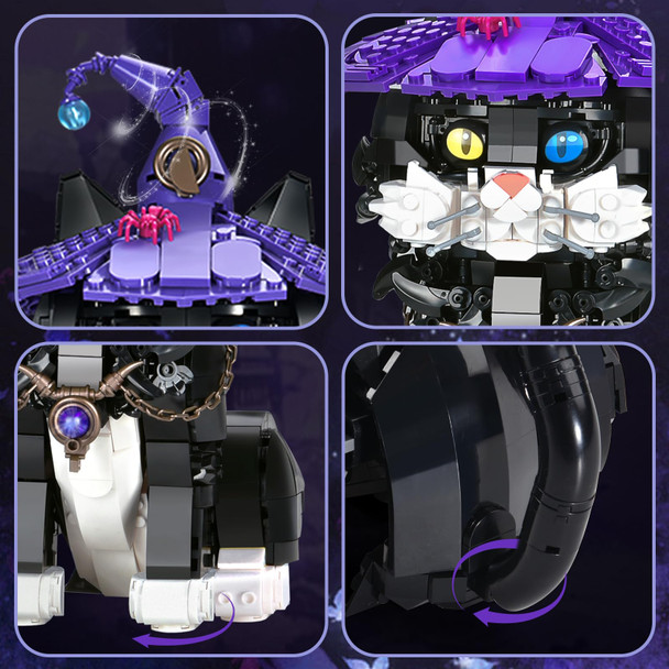 Sathibi Magic Dog Building Toy Set For Adult,Creative Dogs Collectible Model Toys,Home Office Decor,Party S For Kids Girls And Boys 8-14(1298Pcs)