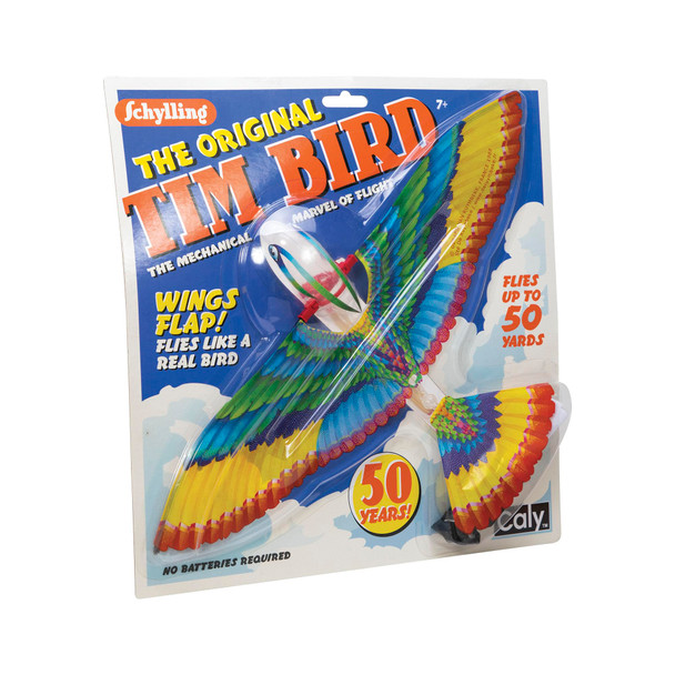 Schylling Tim Bird Flying Toy - Rubberband-Powered Mechanical Bird That Really Flies - Wings Flap And Flies 50 Feet - Ages 7 And Up Schylling Tim Bird Flying Toy - Rubberband-Powered Mechanical Bird That Really Flies - Wings Flap And Flies 50 Feet - Ages 7 And Up