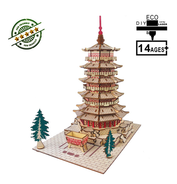 Sigridz 3D Puzzle Wooden Craft Kits,Temple Building 3D Wooden Puzzle Model,3D Puzzles For Adults Diy Model Building Kit,Age 15+ Assembly Home Decors Diy Brain Teaser Projects/Challenge For Adults (427Piece) Sigridz 3D Puzzle Wooden Craft Kits,Temple Building 3D Wooden Puzzle Model,3D Puzzles For Adults Diy Model Building Kit,Age 15+ Assembly Home Decors Diy Brain Teaser Projects/Challenge For Adults (427Piece)