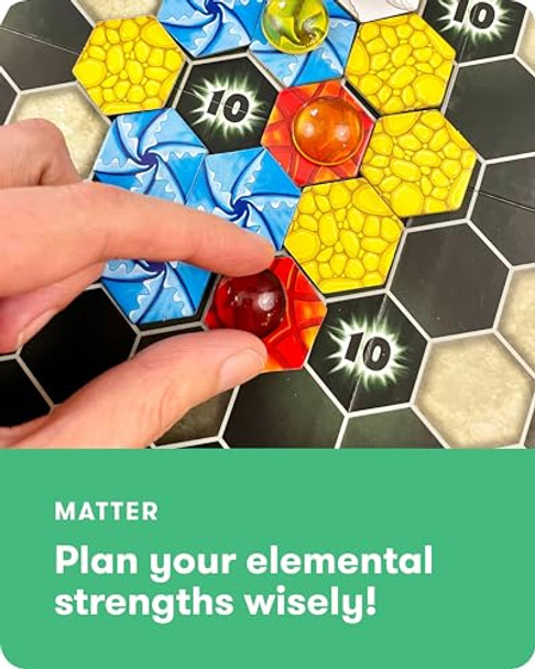 Simplyfun Simply Fun Matter Board Game – Area Control Strategy Game For Teens And Adults Ages 10+ – Includes Game Board, 92 Element Tiles, 56 Elementals, 14 Matter Tiles, 4 Player Screens, 2 Bags – 2-4 Players Simplyfun Simply Fun Matter Board Game – Area Control Strategy Game For Teens And Adults Ages 10+ – Includes Game Board, 92 Element Tiles, 56 Elementals, 14 Matter Tiles, 4 Player Screens, 2 Bags – 2-4 Players
