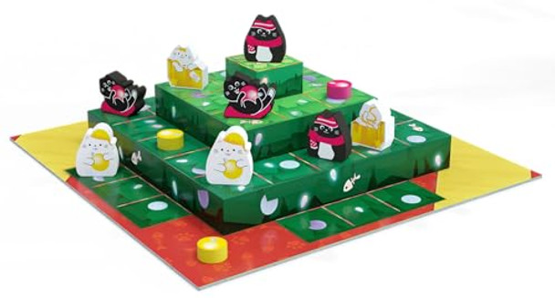 Smirk & Dagger Smirk & Dagger Boop The Halls Board Game Holiday Strategy Game For 2 Players, Ages 10+, 3D Gameboard, Painted Cat Meeples, Alternate Win Conditions, Fun & Challenging Abstract Game