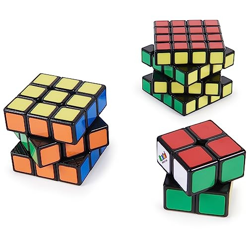 Spin Master Spin Master Rubik'S Cube Trio 3D Puzzle Includes 2X2 Mini Cube, 3X3 Cube And 4X4 Cube