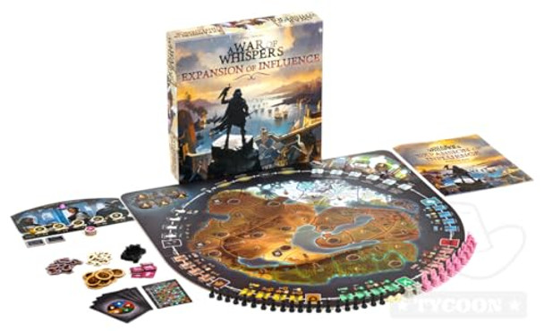 Starling Games A War Of Whispers: Expansion Of Influence – 5-Player Support & Factions, Strategic Board Game Expansion, Ages 14+, Dark Fantasy Wargame