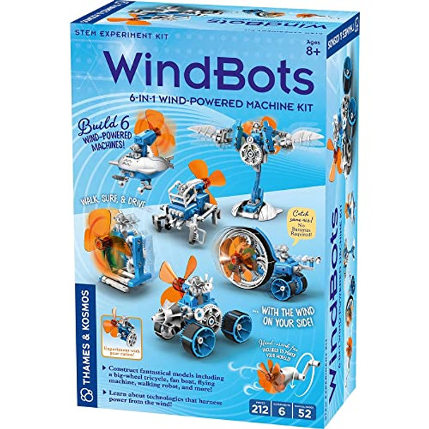 Thames & Kosmos Windbots 6-In-1 Engineering Stem Kit Build 6 Wind-Powered Bots, No Batteries/Electricity Required Explore Wind Technology, Gear Ratios & More Full-Color Manual & Experiment Guide Thames & Kosmos Windbots 6-In-1 Engineering Stem Kit Build 6 Wind-Powered Bots, No Batteries/Electricity Required Explore Wind Technology, Gear Ratios & More Full-Color Manual & Experiment Guide