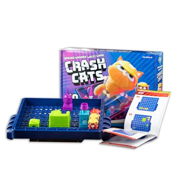 Thinkfun Crash Cats: The Super Fun Spring Loaded Logic Game For Children Ages 8+ - Mesh Accredited