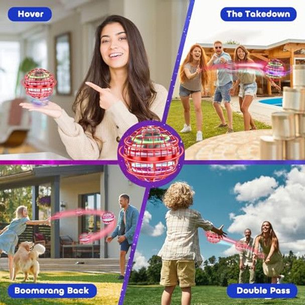 Tikduck 1 Pack Red Flying Orb Ball, 1 Pack Red Blue Flying Ball Storage Case, Cool Stuff Christmas Birthday Toy , For Kids Age 6 7 8 9 10 Tikduck 1 Pack Red Flying Orb Ball, 1 Pack Red Blue Flying Ball Storage Case, Cool Stuff Christmas Birthday Toy , For Kids Age 6 7 8 9 10