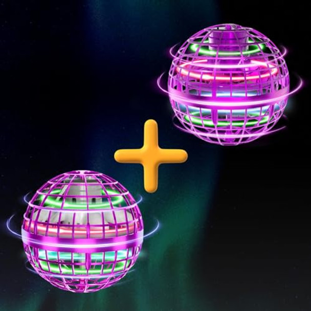 Tikduck 1 Pack Pink Flying Orb Ball, 1 Pack Purple Updated Flying Orb Ball, Cool Stuff Christmas Birthday Toy , For Kids Age 6 7 8 9 10 Tikduck 1 Pack Pink Flying Orb Ball, 1 Pack Purple Updated Flying Orb Ball, Cool Stuff Christmas Birthday Toy , For Kids Age 6 7 8 9 10