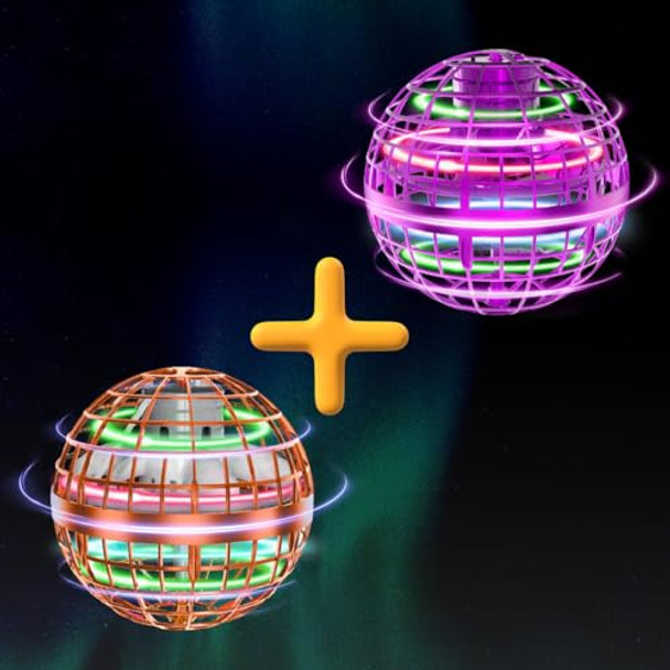 Tikduck 1 Pack Orange Flying Orb Ball, 1 Pack Purple Updated Flying Orb Ball, Cool Stuff Christmas Birthday Toy , For Kids Age 6 7 8 9 10 Tikduck 1 Pack Orange Flying Orb Ball, 1 Pack Purple Updated Flying Orb Ball, Cool Stuff Christmas Birthday Toy , For Kids Age 6 7 8 9 10