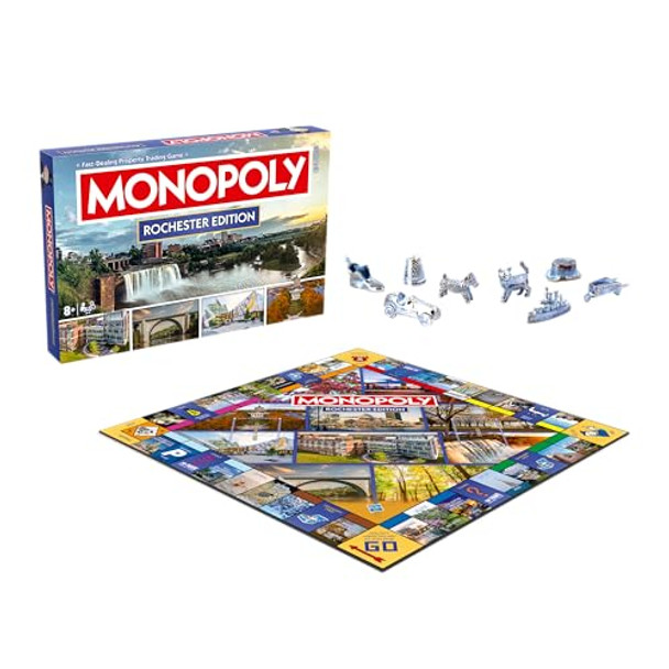 Top Trumps Monopoly Board Game – Rochester, Ny Edition: 2-6 Players Family Board Games, Board Games For 8 Years Old And Up, Fun Everyone
