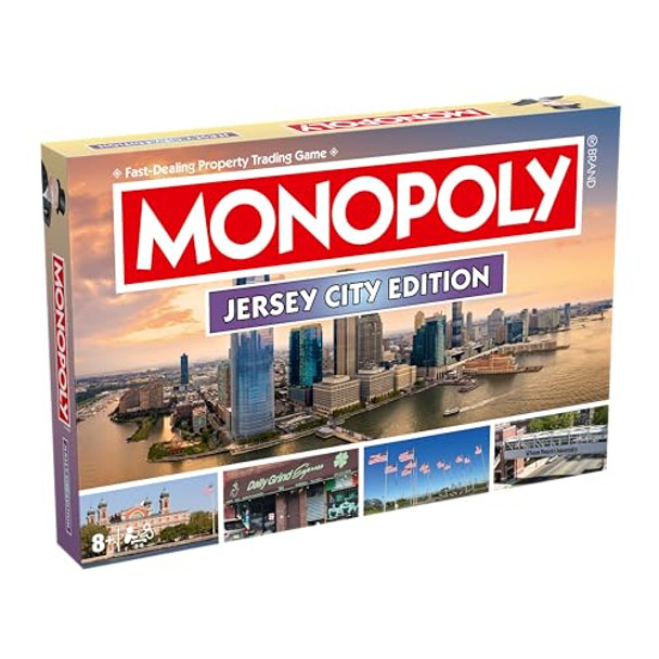 Top Trumps Monopoly Board Game Jersey City Nj Edition : 2-6 Players Family Board Games For Kids And Adults, Board Games For Kids 8 And Up, For Kids And Adults, Ideal For Game Night