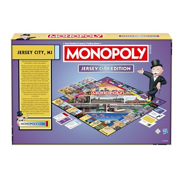 Top Trumps Monopoly Board Game Jersey City Nj Edition : 2-6 Players Family Board Games For Kids And Adults, Board Games For Kids 8 And Up, For Kids And Adults, Ideal For Game Night
