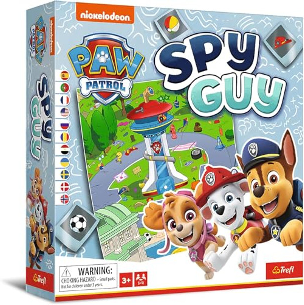 Trefl - Spy Guy Paw Patrol Lookout, Cooperative Detective Game, Family Board Game, Chase And The Team Searching For Clues, Huge Cartoon Board, For Adults And Children Aged 3 And Over Trefl - Spy Guy Paw Patrol Lookout, Cooperative Detective Game, Family Board Game, Chase And The Team Searching For Clues, Huge Cartoon Board, For Adults And Children Aged 3 And Over