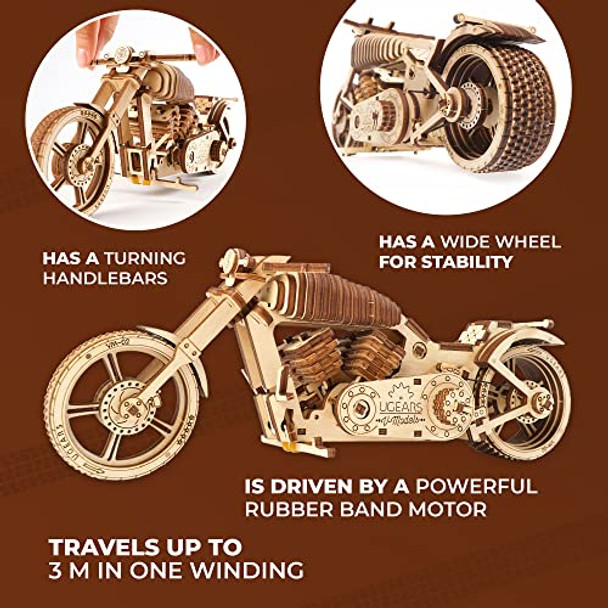 Ugears Bundles 3D Puzzles - Moto Compact And Bike Vm-02, 3D Puzzle Wooden 3-D Puzzles For Adults Model Kit Diy Mechanical Puzzles Ugears Bundles 3D Puzzles - Moto Compact And Bike Vm-02, 3D Puzzle Wooden 3-D Puzzles For Adults Model Kit Diy Mechanical Puzzles