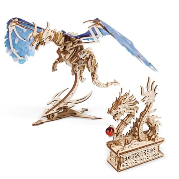Ugears Bundles 3D Puzzles - Windstorm Dragon And Wood Dragon Puzzle 3D - Model Building Kits For Adults Model Kit Diy Mechanical Puzzles Ugears Bundles 3D Puzzles - Windstorm Dragon And Wood Dragon Puzzle 3D - Model Building Kits For Adults Model Kit Diy Mechanical Puzzles