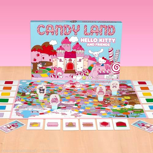 Usaopoly Candy Land: Hello Kitty & Friends Board Game, Play As Hello Kitty, My Melody, Cinnamoroll & Kuromi, Preschool & Family Board Game For Ages 5 +, 2-4 Players, Officially Licensed Sanrio Merchandise Usaopoly Candy Land: Hello Kitty & Friends Board Game, Play As Hello Kitty, My Melody, Cinnamoroll & Kuromi, Preschool & Family Board Game For Ages 5 +, 2-4 Players, Officially Licensed Sanrio Merchandise