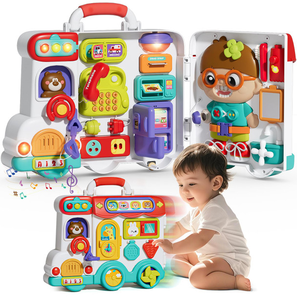 Vanvimen Busy Board Montessori Toys For 1 2 Year Old Boys, Early Educational Montessori Toys For Toddler 1-3, Birthday S Toy For 1 2 Year Old Boy, Ideas 1 Year Old Boys Birthday Toy Vanvimen Busy Board Montessori Toys For 1 2 Year Old Boys, Early Educational Montessori Toys For Toddler 1-3, Birthday S Toy For 1 2 Year Old Boy, Ideas 1 Year Old Boys Birthday Toy