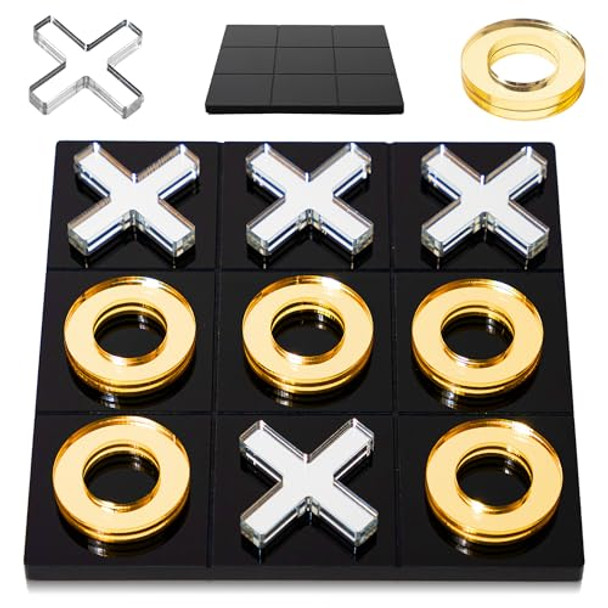Vengo Space Acrylic Tic-Tac-Toe Coffee Table Decor - Modern Tic-Tac-Toe - Xoxo Table Decor Vengo Space Acrylic Tic-Tac-Toe Coffee Table Decor - Modern Tic-Tac-Toe - Xoxo Table Decor