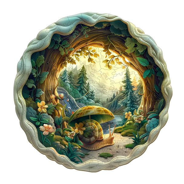 Welsky Wooden Puzzle For Adults-200Pcs 3D Visual Effect Snail Unique Shape Advanced Wooden Jigsaw Puzzle For Adult, Challenge Wood Puzzle Jigsaw Home Decoration (M-11.4 11.4In-200Pcs) Welsky Wooden Puzzle For Adults-200Pcs 3D Visual Effect Snail Unique Shape Advanced Wooden Jigsaw Puzzle For Adult, Challenge Wood Puzzle Jigsaw Home Decoration (M-11.4 11.4In-200Pcs)